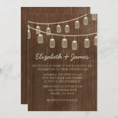 Western-Lichterfolge Hochzeitsfeiern Einladung (Vorne/Hinten)