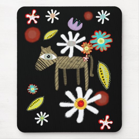 Western Liebe Blume Tropische Mousepad (Vorne)