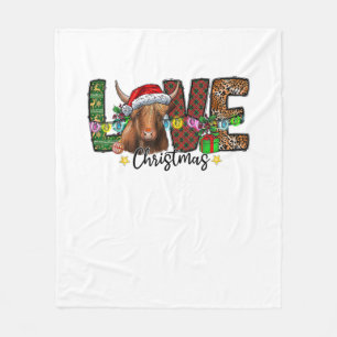 Western Liebe Weihnachten Schottische Kuh Highland Fleecedecke