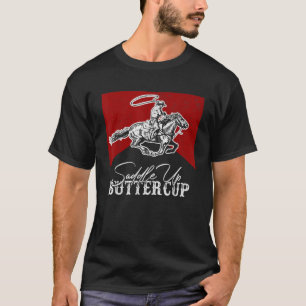 Western Life Country Cowboy Reitpferd Sattel hoch T-Shirt