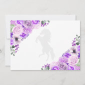 Western Lilac Charro Quinceañera Save the Date Einladung (Rückseite)