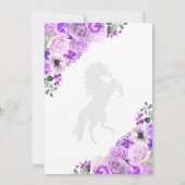 Western Lilac Charro Save the Date Quinceañera Einladung (Rückseite)