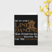 Western Line Dance 5678 Funny Line Tanz Karte (Gelbe Blume)