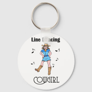 Western "Line Dancing Cowgirl" Schlüsselanhänger
