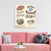 Western-Linie Chicago Leinwanddruck (Insitu (Wohnzimmer))