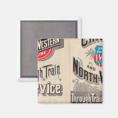 Western-Linie Chicago Magnet (Vorderseite/Rückseite)