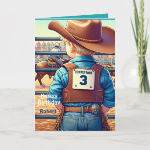 Western Little Cowboy 3. Geburtstag Rodeo Custom Karte