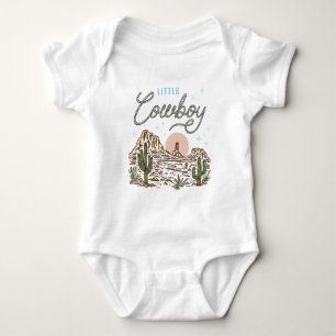 Western Little Cowboy Bodysuit Baby Strampler