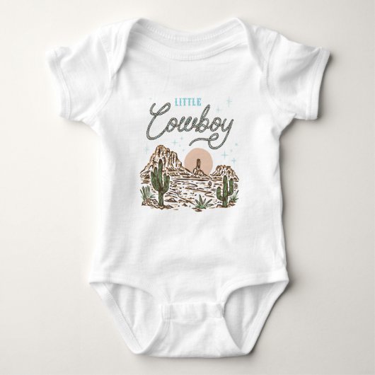 Western Little Cowboy Bodysuit Baby Strampler (Vorderseite)