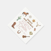 Western Little Cowgirl Babydusche Serviette (Ecke)