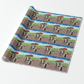 Western Little Cowgirl Barrel Racing Personalisier Geschenkpapier (Ungerollt)