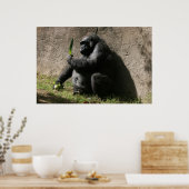 Western Lowland Gorilla Poster (Küche)
