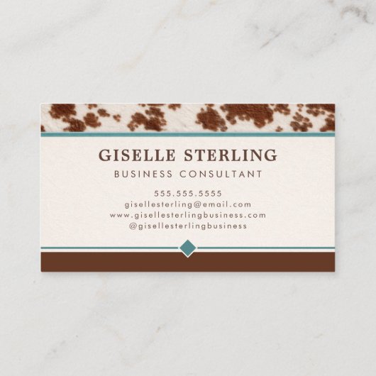 Western Luxury Visitenkarte (Rückseite)