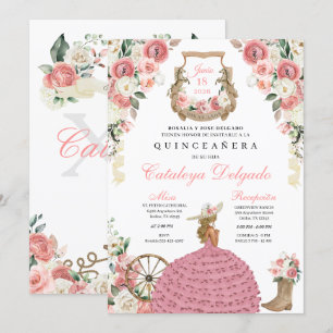 Western Mariachi Charro Quinceañera Einladung
