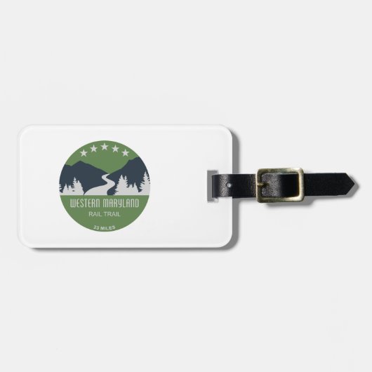 Western Maryland Rail Trail Gepäckanhänger (Vorderseite horizontal)