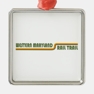 Western Maryland Rail Trail Ornament Aus Metall