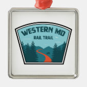 Western Maryland Rail Trail Ornament Aus Metall (Vorne)
