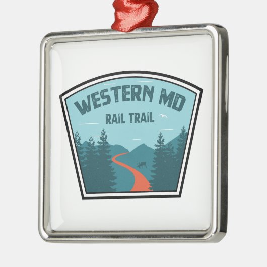 Western Maryland Rail Trail Ornament Aus Metall (Links)
