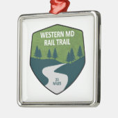 Western Maryland Rail Trail Ornament Aus Metall (Links)