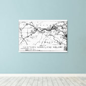 Western Maryland Railway 1920 Karte Leinwanddruck (Insitu (Holzboden))