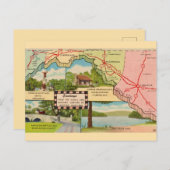 Western Maryland Vintag Map Postkarte (Vorne/Hinten)