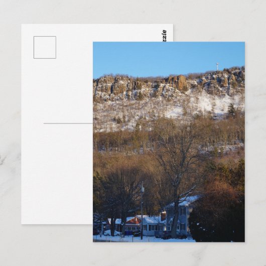 Western Mass Winter Postkarte (Vorne/Hinten)