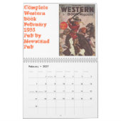 Western-Masse bedeckt Kalender 2012 (Feb 2027)