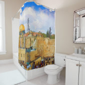 Western Mauer in Jerusalem (Mauer der Trauer) Duschvorhang (Beispiel)