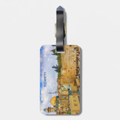 Western Mauer in Jerusalem (Mauer der Trauer) Gepäckanhänger (Rückseite vertikal)