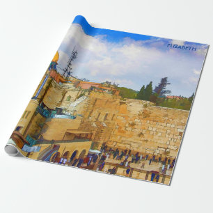 Western Mauer in Jerusalem (Mauer der Trauer) Geschenkpapier