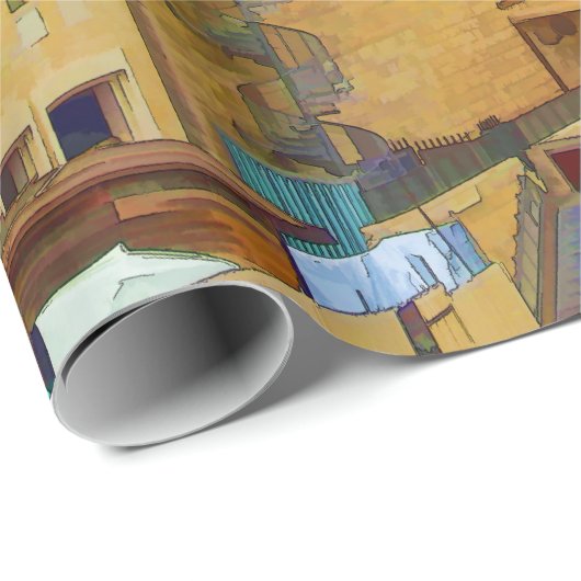 Western Mauer in Jerusalem (Mauer der Trauer) Geschenkpapier (Rolleneckpunkt)