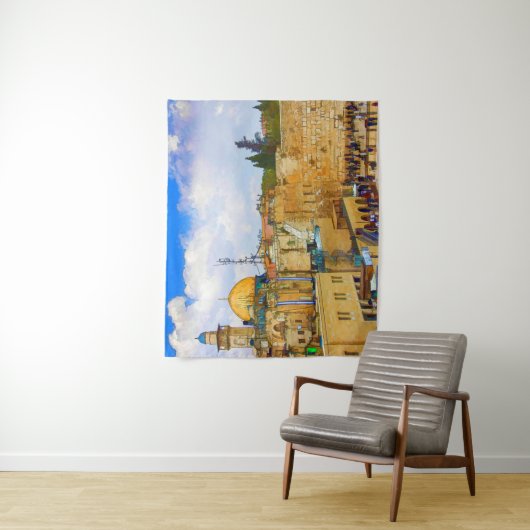 Western Mauer in Jerusalem (Mauer der Trauer) Wandteppich (Beispiel)