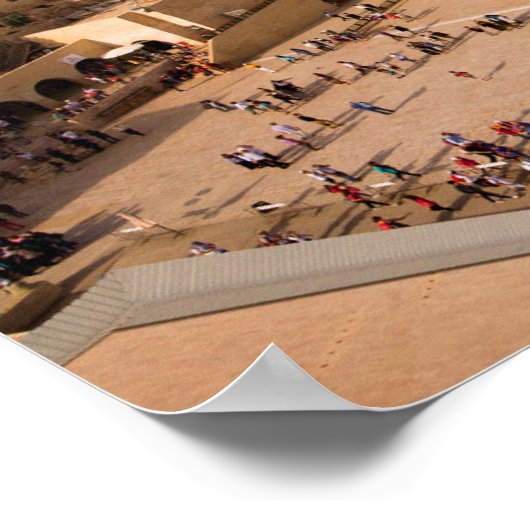 Western Mauer in Jerusalem (Mauer des Elends) Poster (Ecke)