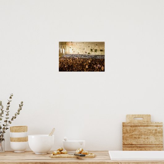 Western Mauer in Jerusalem (Mauer des Elends) Poster (Küche)