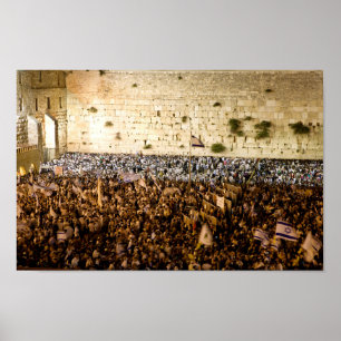 Western Mauer in Jerusalem (Mauer des Elends) Poster