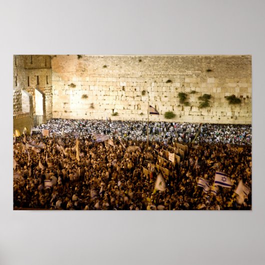 Western Mauer in Jerusalem (Mauer des Elends) Poster (Vorne)