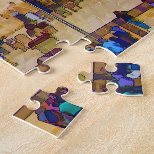 Western Mauer (Mauer der Sorrow) in Jerusalem Puzzle (Seite)