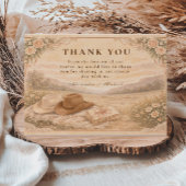 Western Meadow Keepsake Wedding Dankeskarte