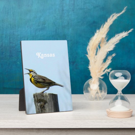 Western Meadowlark Fotoplatte (Seite)