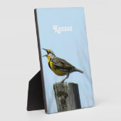 Western Meadowlark Fotoplatte (Seite)