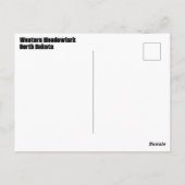 Western Meadowlark in North Dakota Postkarte (Rückseite)