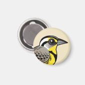 Western Meadowlark Magnet (Vorderseite/Rückseite)