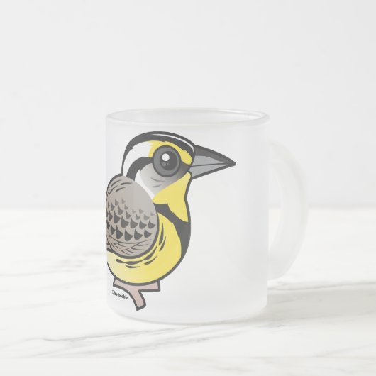 Western Meadowlark Mattglastasse (VorderseiteRechts)