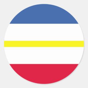 Western Mecklenburg - Vorpommern - deutscher Staat Runder Aufkleber