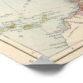 Western Mediterranean Map Poster (Ecke)