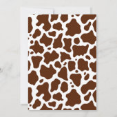 Western Mein erster Rodeo Geburtstag (rot) Einladung (Rückseite)