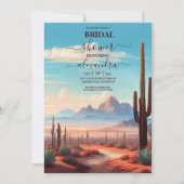 Western Mexican Cactus Desert Brautparty Einladung (Vorderseite)
