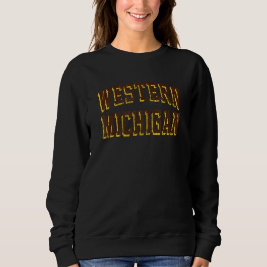 Western Michigan Broncos Retro Torbogen Sweatshirt (Vorderseite)
