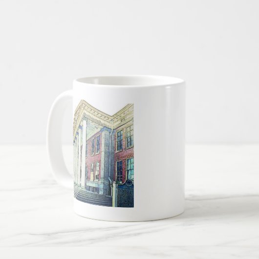 Western-Michigan-Universität historischer Osthall Kaffeetasse (Vorderseite Links)
