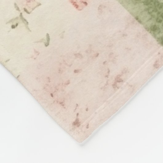 Western Mint Pink Floral Quilt Patterns Fleecedecke (Ecke)